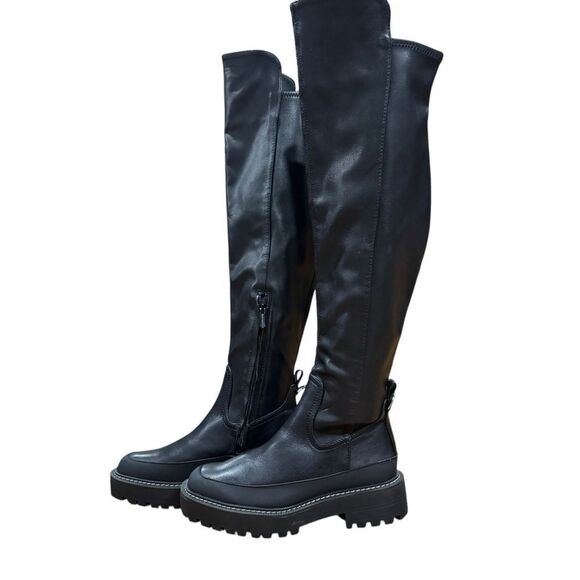 Revolve Sam Edelman Lerue Over The Knee Tall Lug Boots - Picture 8 of 13